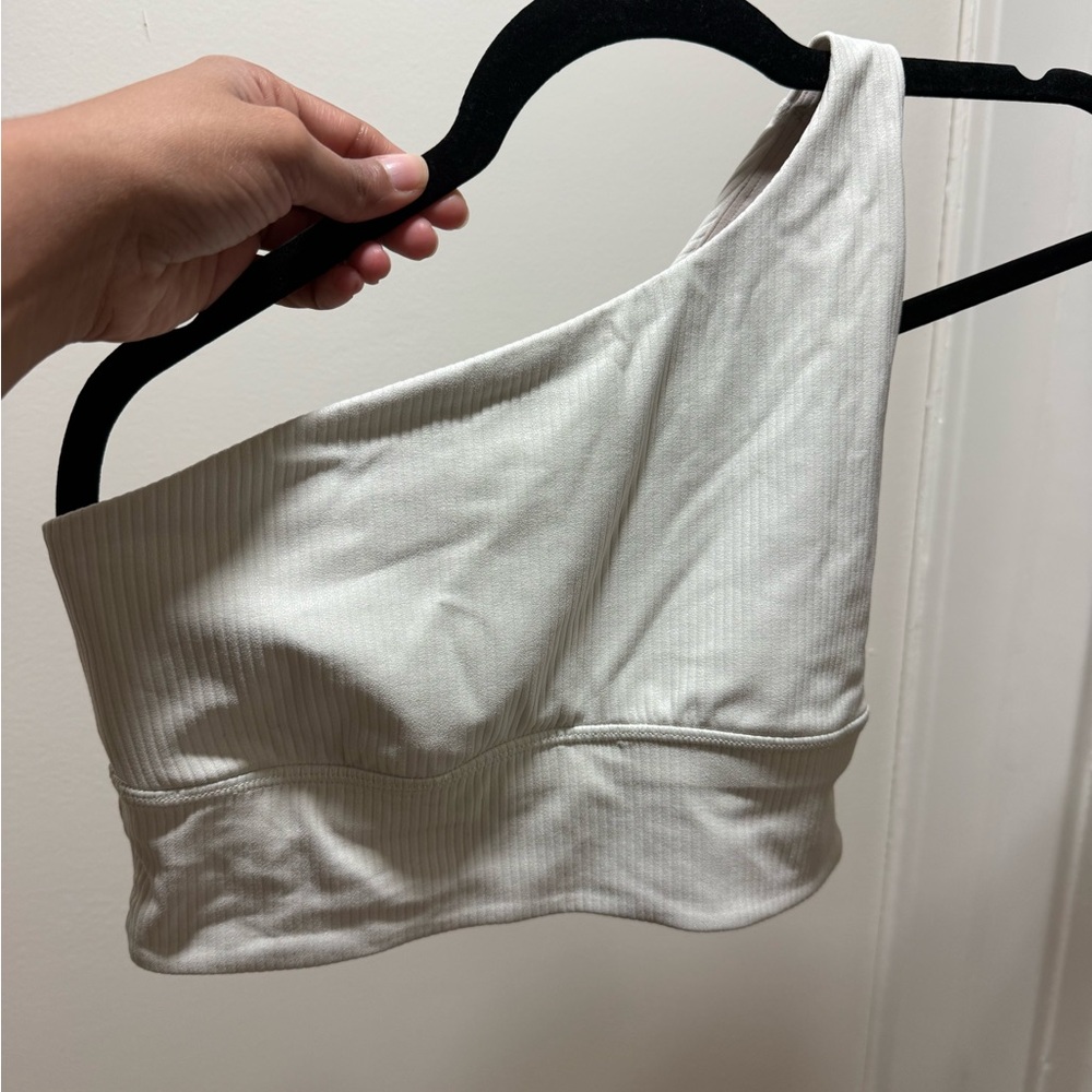 Lululemon Athletica Off-White One-Shoulder Bandeau